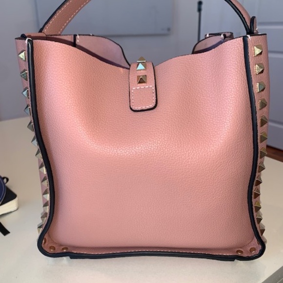 Tiffany & Fred Black Full-Grain Leather Hobo/ Shoulder Bag Studded - Picture 4 of 11